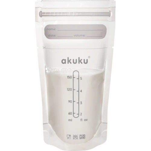 AKUKU maišeliai motinos pienui, 30 vnt., 150 ml, A0011