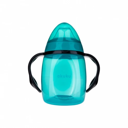 AKUKU neišsiliejanti gertuvė su dviem rankenėlėmis, 280 ml, A0366, TURQUOISE