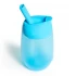MUNCHKIN gertuvė su šiaudeliu SIMPLE CLEAN, mėlyna, 296 ml