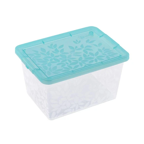 BRANQ 2L plastikinė dėžė su dangčiu JASMINE, žalia