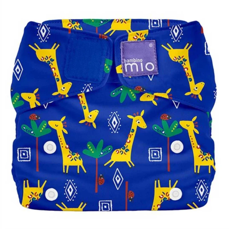 BAMBINO MIO daugkartinės sauskelnės ALL IN ONE, Giraffe Jamboree
