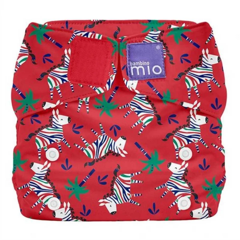 BAMBINO MIO daugkartinės sauskelnės ALL IN ONE, Zebra Dazzle