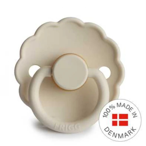 FRIGG 6-18 mėn. lateksinis čiulptukas DAISY, Cream