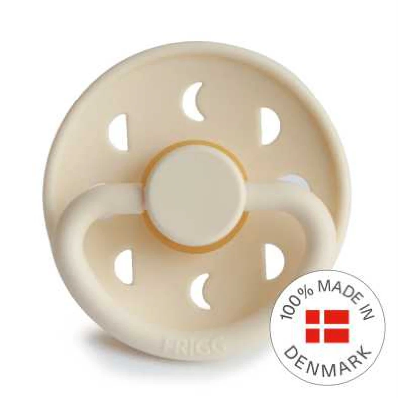 FRIGG 0-6 mėn. lateksinis čiulptukas MOON, Cream
