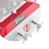 KIK radijo bangomis valdomas laivas 4CH MINI CP802, raudonas 