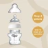 TOMMEE TIPPEE 260 ml Natural Start EASY-VENT buteliukas su sterilizavimo funkcija, dekoruotas