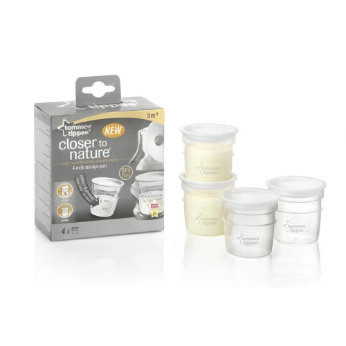 TOMMEE TIPPEE indeliai motinos pienui laikyti, 4 vnt.
