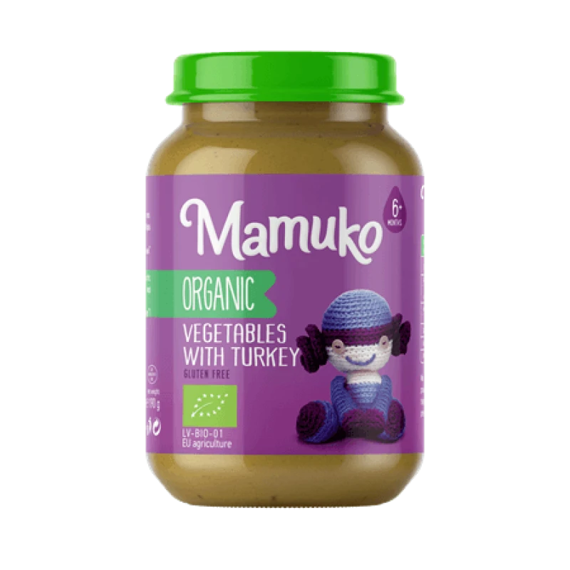 MAMUKO ekologiška daržovių ir kalakutienos košė