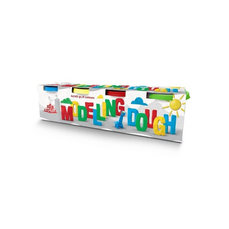 RED CASTLE spalvoto modelino rinkinys, 4x140 g