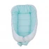 TUTTOLINA lizdelis naujagimiui Cocoon WAFEL, mėtinis-baltas