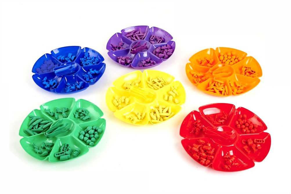 TICKIT rūšiavimo padėklai FLOWER, 6 vnt.