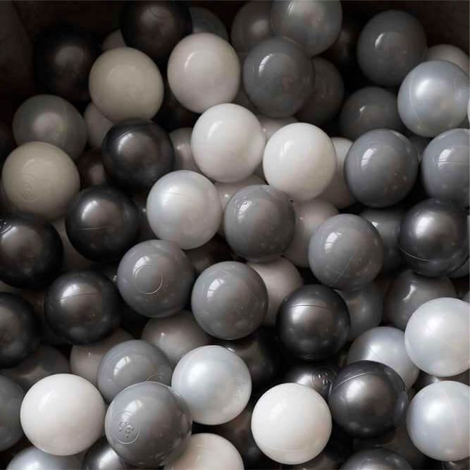 FLUMI kamuoliukai Pearl/Light grey/Silver, 200 vnt.