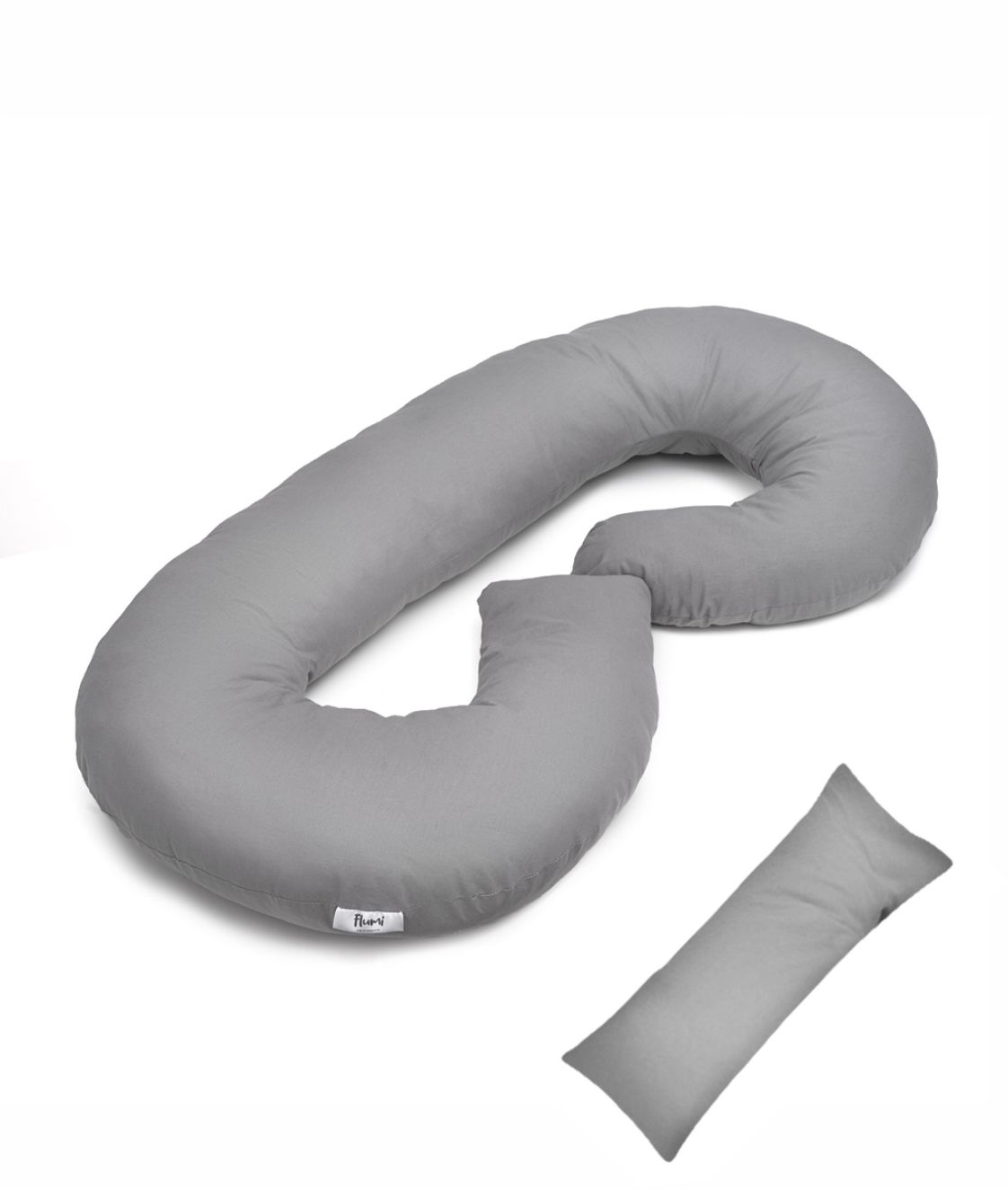 FLUMI nėščiosios ir maitinimo pagalvė TYPE C, Grey