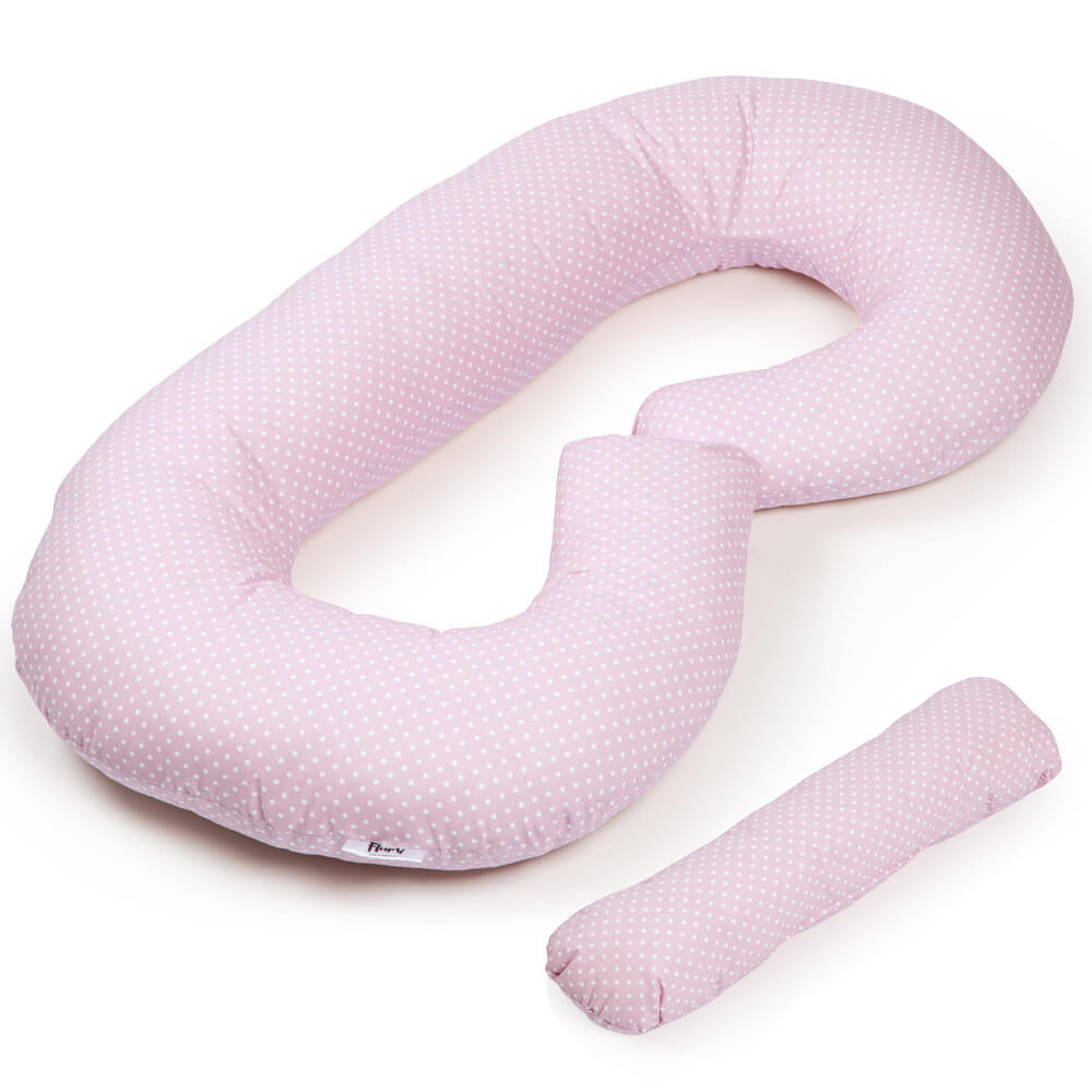 FLUMI nėščiosios ir maitinimo pagalvė TYPE C, Pink Dots