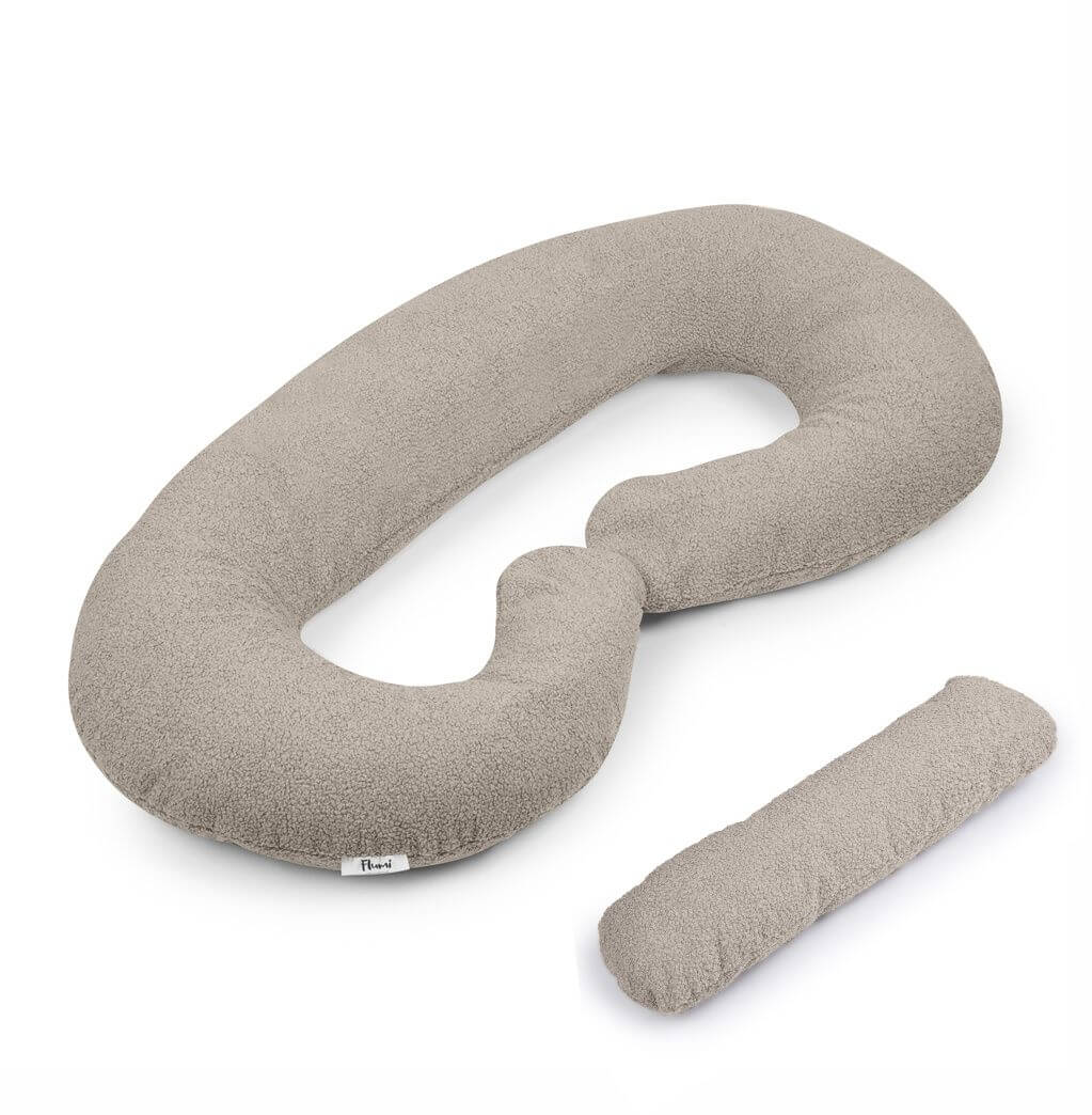 FLUMI nėščiosios ir maitinimo pagalvė TYPE C TEDDY, Grey