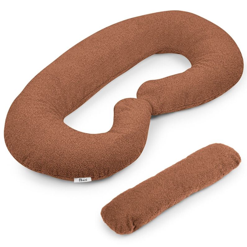 FLUMI nėščiosios ir maitinimo pagalvė TYPE C TEDDY, Chocolate
