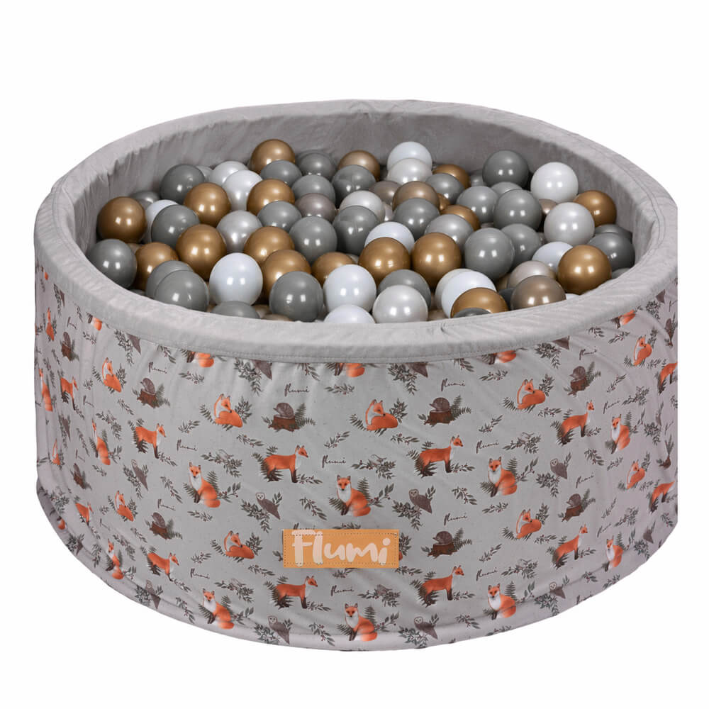 FLUMI personalizuotas kamuoliukų baseinas + 200 kamuoliukų, Fox