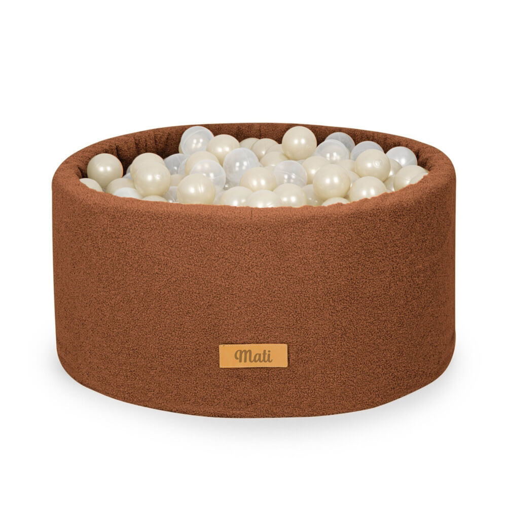 FLUMI personalizuotas kamuoliukų baseinas + 200 kamuoliukų TEDDY, Chocolate
