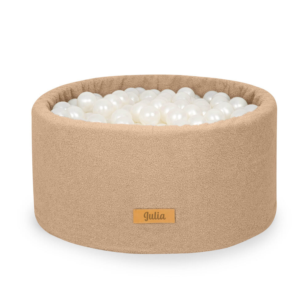 FLUMI personalizuotas kamuoliukų baseinas + 200 kamuoliukų TEDDY, Dark Beige