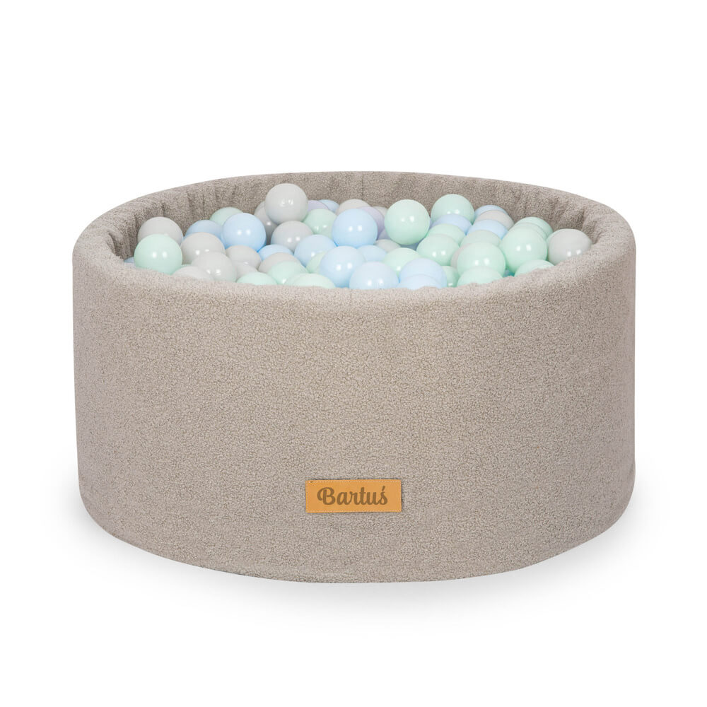 FLUMI personalizuotas kamuoliukų baseinas + 200 kamuoliukų TEDDY, Grey
