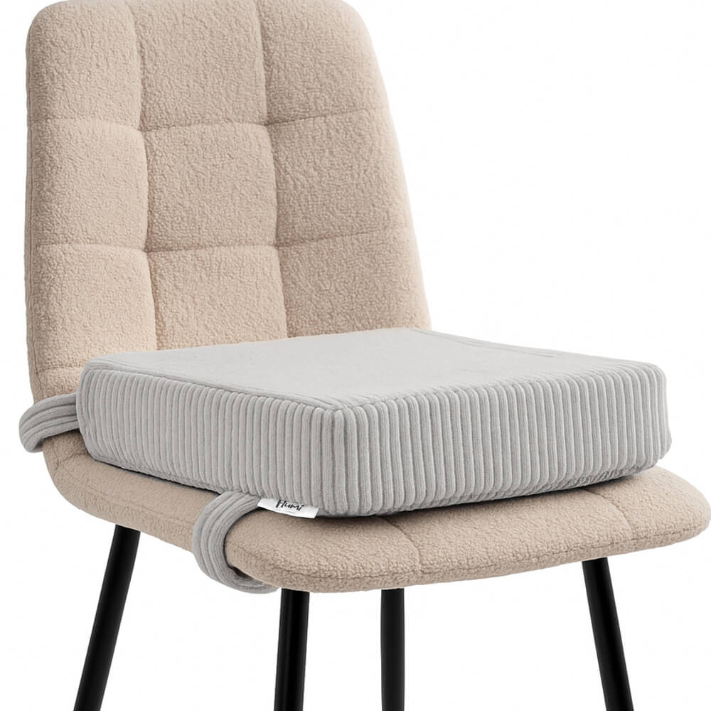 FLUMI kėdės paaukštinimas - pagalvėlė VELVET, Grey