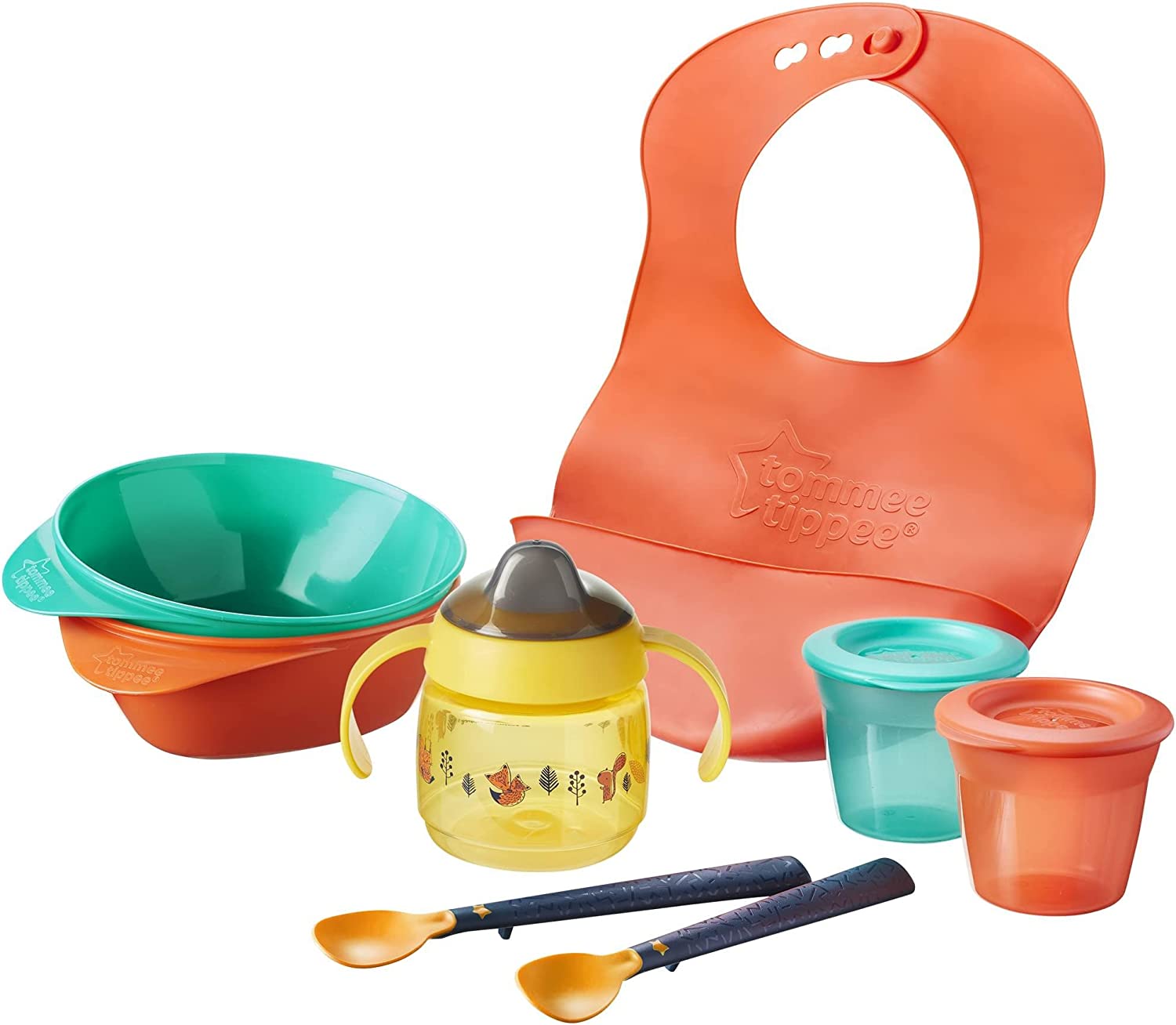 TOMMEE TIPPEE maitinimo rinkinys TODDLER WEANING KIT, 4+ mėn.